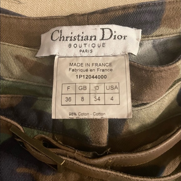 CHRISTIAN DIOR Vintage 2pc Camouflage Set - Picture 5 of 5
